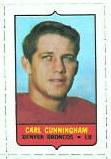 1969 Topps 4-in-1 Carl Cunningham stamp