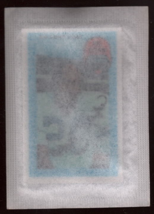 Wrapped 1971 Kellogg's football card #1