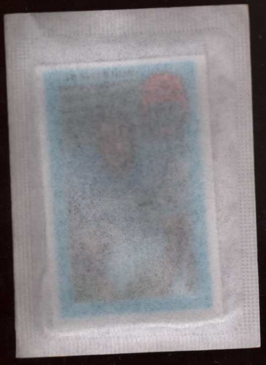 Wrapped 1971 Kellogg's football card #3