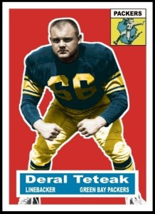 Deral Teteak RetroCard football card