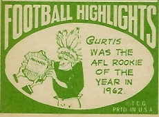 Cartoon on back of 1968 Topps football card