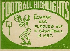 Cartoon on back of 1968 Topps football card