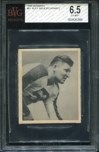 1948 Bowman #61 - Alex Wojciechowicz - BVG 6.5