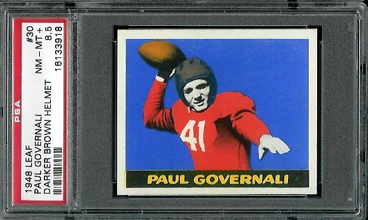 Paul Governali - 1948 Leaf #30B - PSA 8.5