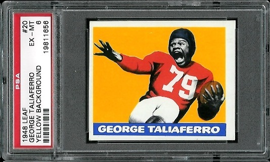 George Taliaferro - 1948 Leaf #20 - PSA 6