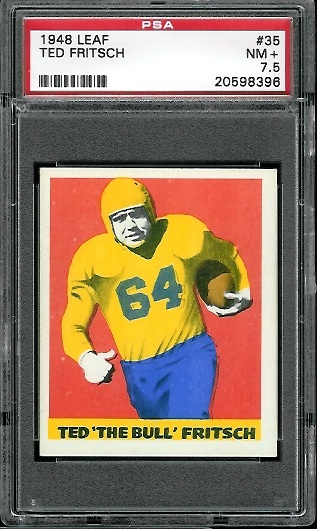 Ted Fritsch Sr. - 1948 Leaf #35 - PSA 7.5