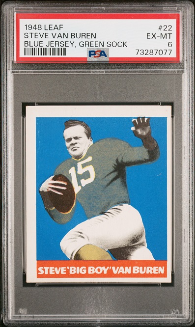 1948 Leaf #22G - Steve Van Buren - PSA 6