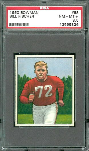 Bill Fischer - 1950 Bowman #58 - PSA 8.5