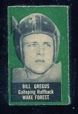 1950 Topps Felt Backs #32 - Bill Gregus - g+