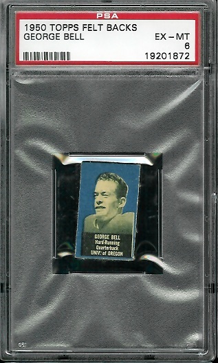 George Bell - 1950 Topps Felt Backs #3 - PSA 6