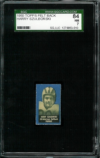 Harry Szulborski - 1950 Topps Felt Backs #83 - SGC 84