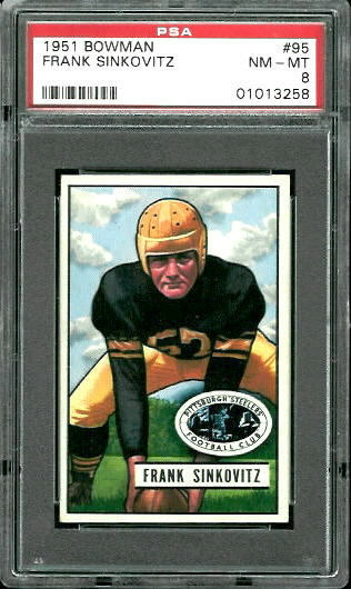 Frank Sinkovitz - 1951 Bowman #95 - PSA 8
