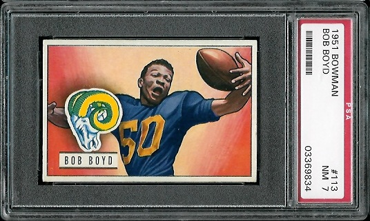 Bob Boyd - 1951 Bowman #113 - PSA 7
