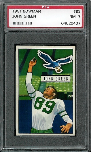 John Green - 1951 Bowman #83 - PSA 7