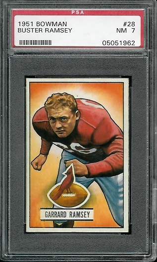 Buster Ramsey - 1951 Bowman #28 - PSA 7