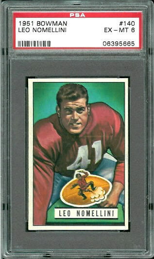 Leo Nomellini - 1951 Bowman #140 - PSA 6