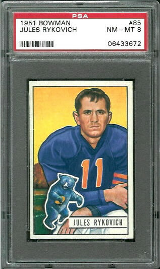 Julie Rykovich - 1951 Bowman #85 - PSA 8