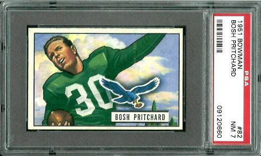 Bosh Pritchard - 1951 Bowman #82 - PSA 7