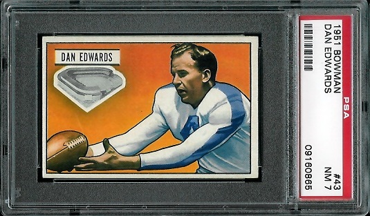Dan Edwards - 1951 Bowman #43 - PSA 7