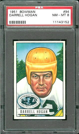 Darrell Hogan - 1951 Bowman #94 - PSA 8