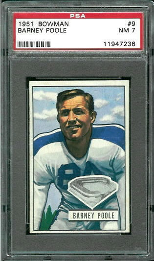 1951 Bowman #17 - Jug Girard - PSA 7