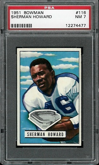 Sherman Howard - 1951 Bowman #116 - PSA 7