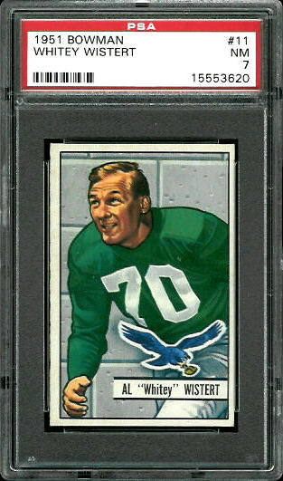 Al Wistert - 1951 Bowman #11 - PSA 7