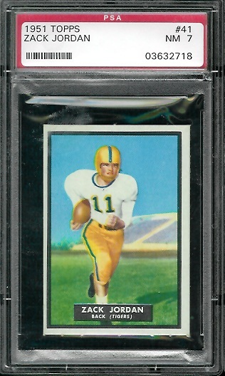 1951 Topps Magic #41 - Zack Jordan - PSA 7