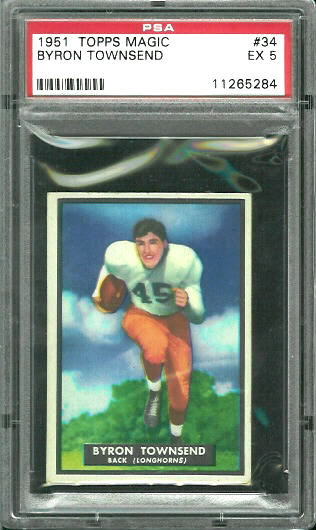 Byron Townsend - 1951 Topps Magic #34 - PSA 5