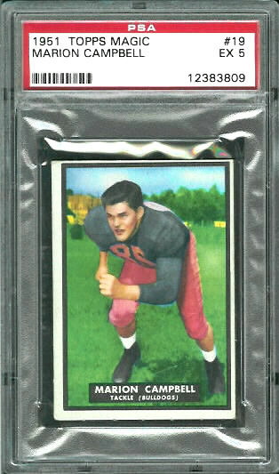 1951 Topps Magic #19 - Marion Campbell - PSA 5