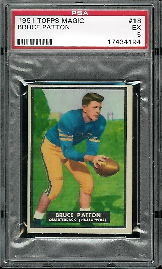 Bruce Patton - 1951 Topps Magic #18 - PSA 5