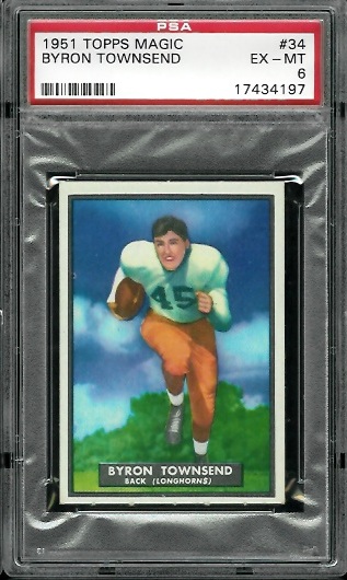 Byron Townsend - 1951 Topps Magic #34 - PSA 6
