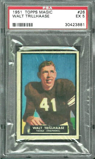 Walt Trillhaase - 1951 Topps Magic #26 - PSA 5