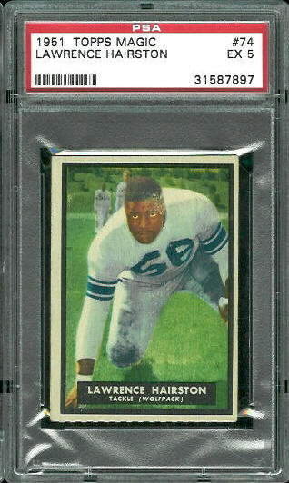 Lawrence Hairston - 1951 Topps Magic #74 - PSA 5