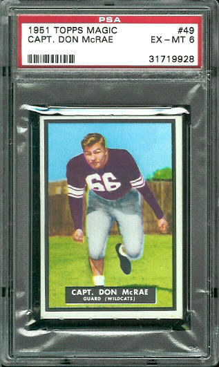 Don McRae - 1951 Topps Magic #49 - PSA 6