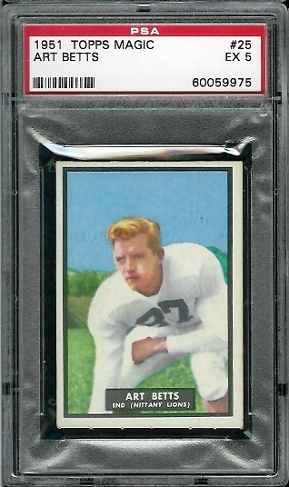 Art Betts - 1951 Topps Magic #25 - PSA 5