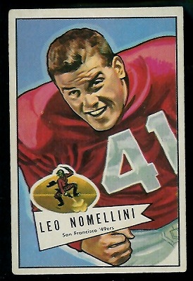 Leo Nomellini - 1952 Bowman Large #125 - vg-ex