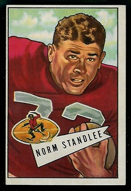 Norm Standlee - 1952 Bowman Large #42 - ex