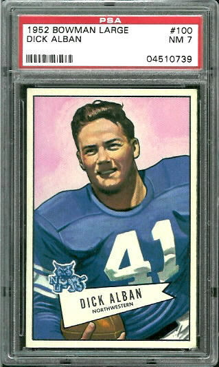 Dick Alban - 1952 Bowman Large #100 - PSA 7