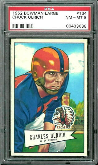 Chuck Ulrich - 1952 Bowman Large #134 - PSA 8