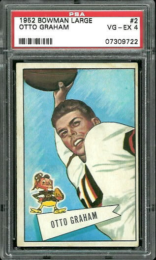 1952 Bowman Large #2 - Otto Graham - PSA 4