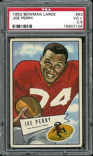 Joe Perry - 1952 Bowman Large #83 - PSA 3.5