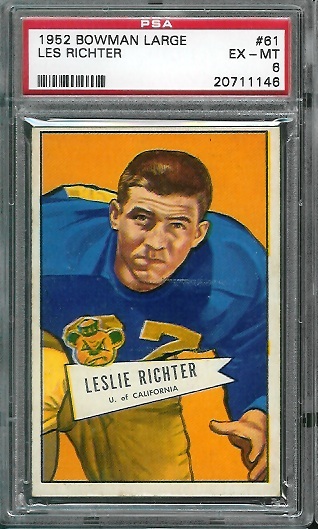 Les Richter - 1952 Bowman Large #61 - PSA 6