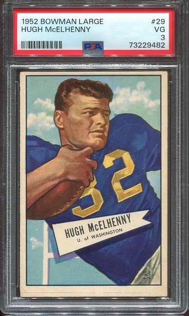 1952 Bowman Large #29 - Hugh McElhenny - PSA 3