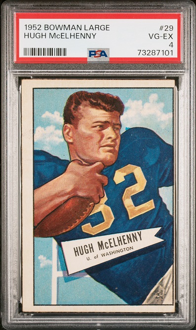 1952 Bowman Large #29 - Hugh McElhenny - PSA 4