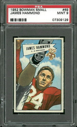 James Hammond - 1952 Bowman Small #69 - PSA 9