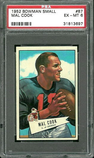 1952 Bowman Small #87 - Mal Cook - PSA 6