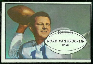 Norm Van Brocklin - 1953 Bowman #11 - nm oc