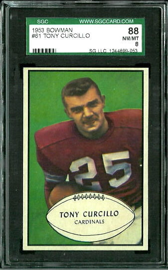 Tony Curcillo - 1953 Bowman #61 - SGC 88