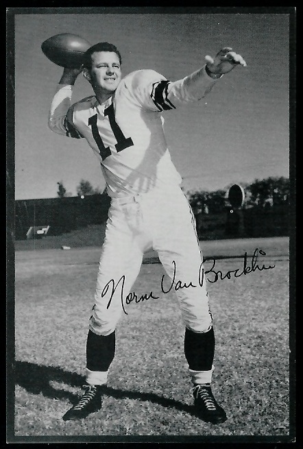 Norm Van Brocklin - 1953 Rams Team Issue #33 - exmt